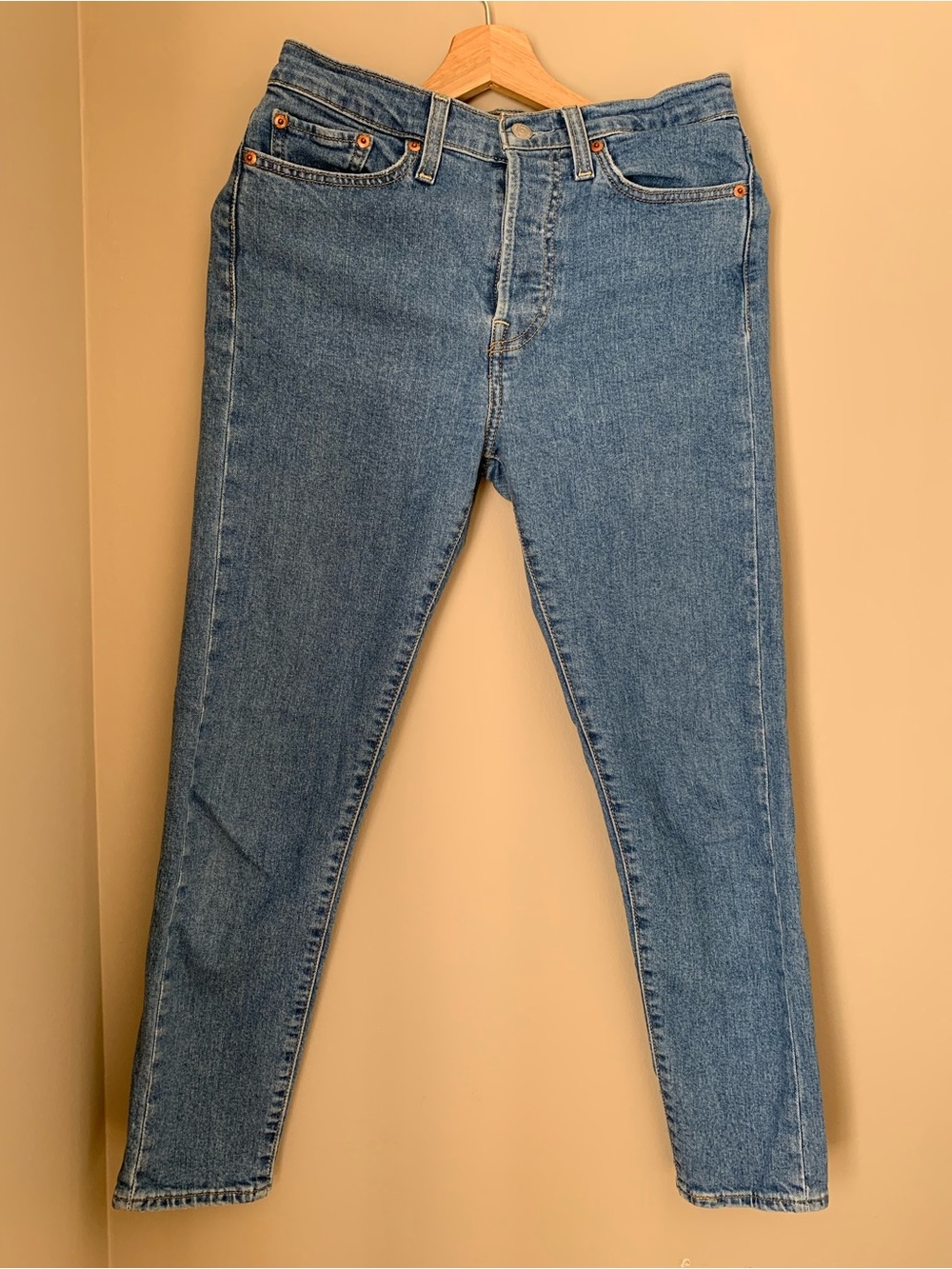 Levi's Skinny Straight Blue Denim Jeans